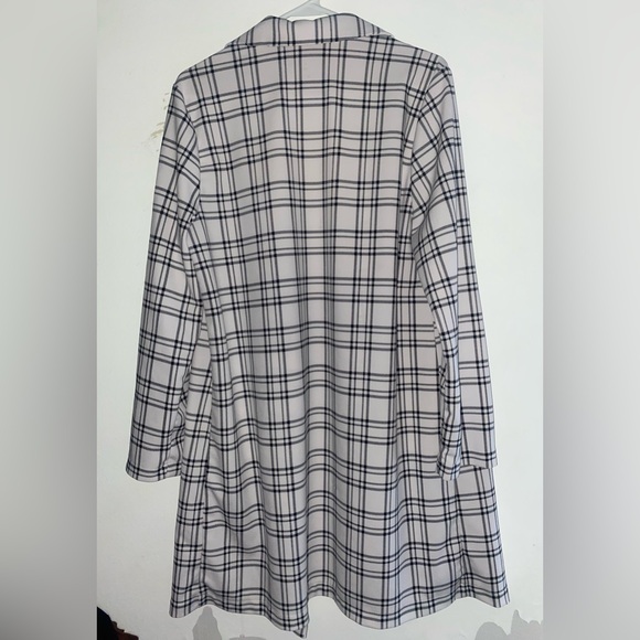 Melloday… Plaid Long Blazer , size S - Picture 5 of 6